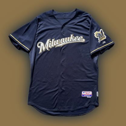 Milwaukee Brewers Authentic Majestic™️ Cool Base Pro Cut Jersey