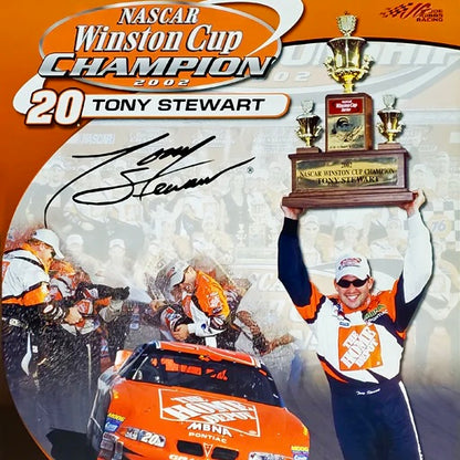 NASCAR 2002 Winston Cup Champion Tony Stewart (Home Depot™️ #20) Commemorative Coca-Cola™️ 6-Pack Factory Sealed Glass Bottles