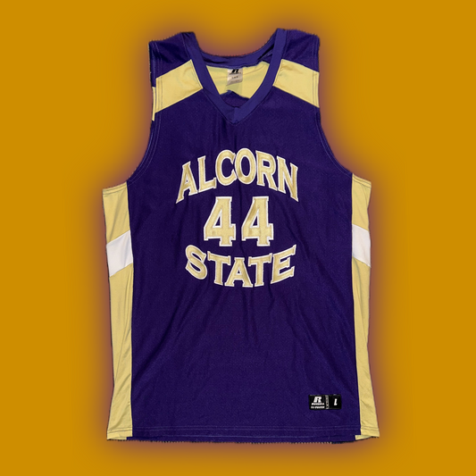 Alcorn State University Braves Authentic Russell Athletic™️ Team Issued NCAA Basketball Jersey (#44)