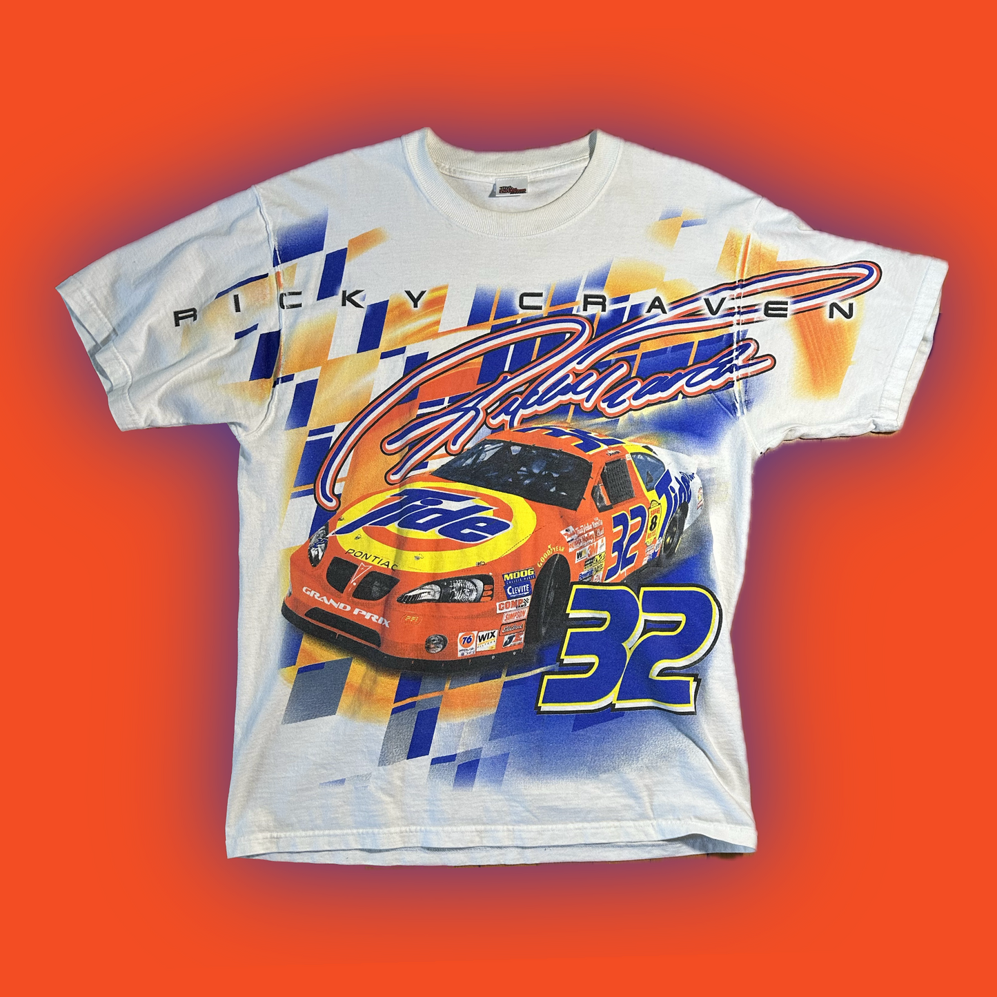 NASCAR Authentic Ricky Craven (#32) Tide™️ Racing Champions Apparel™️ T-Shirt