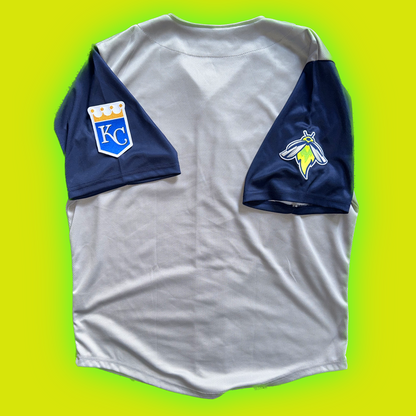 Columbia Fireflies (Single-A Affiliate- KC) MiLB Authentic OT Sports™️ Road Gray Vest Jersey