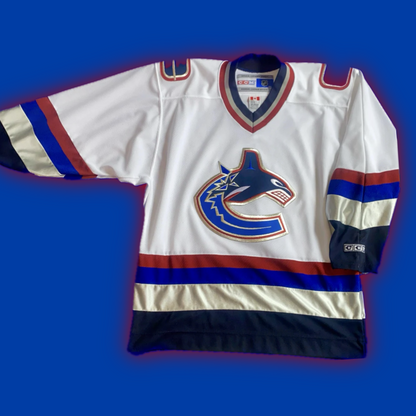 Vancouver Canucks Authentic CCM Road White (1998-2007) NHL Jersey