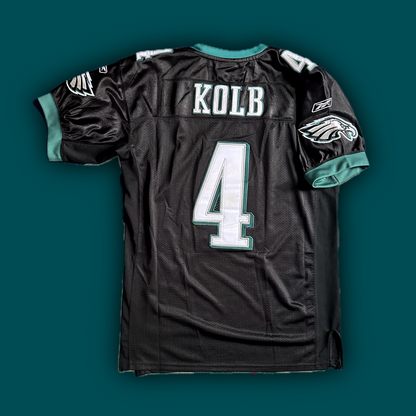 Philadelphia Eagles Kevin Kolb (#4) Authentic Reebok™️ Embroidered Pro Cut Black Alternate Jersey