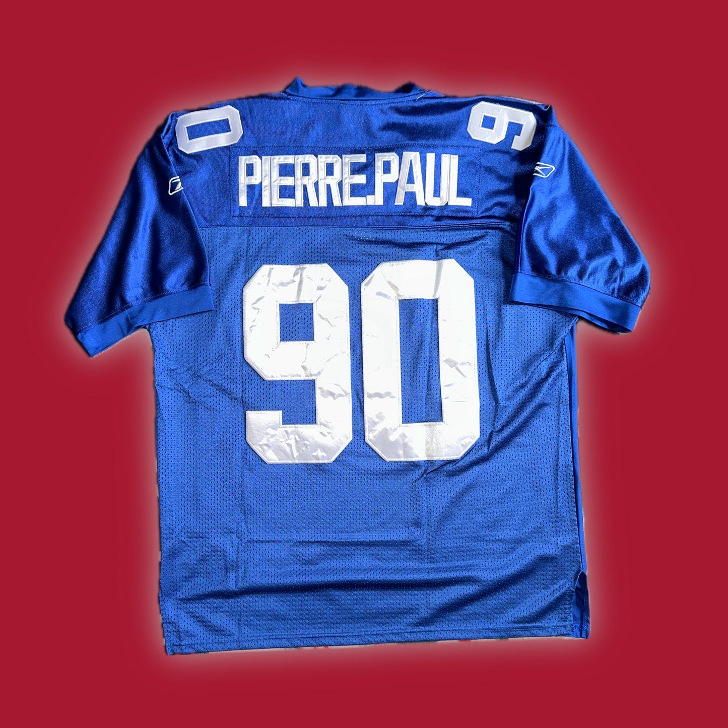 New York Giants Jason Pierre-Paul (#90) Authentic Reebok™️ Pro Cut Home Blue Jersey