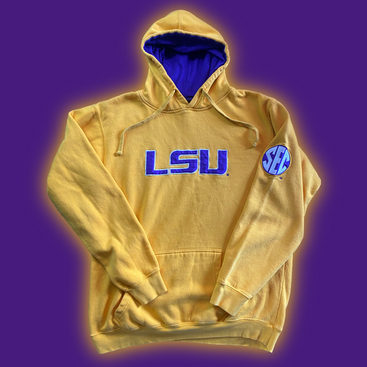 Louisiana State University Tigers Authentic Embroidered Hooded Sweatshirt