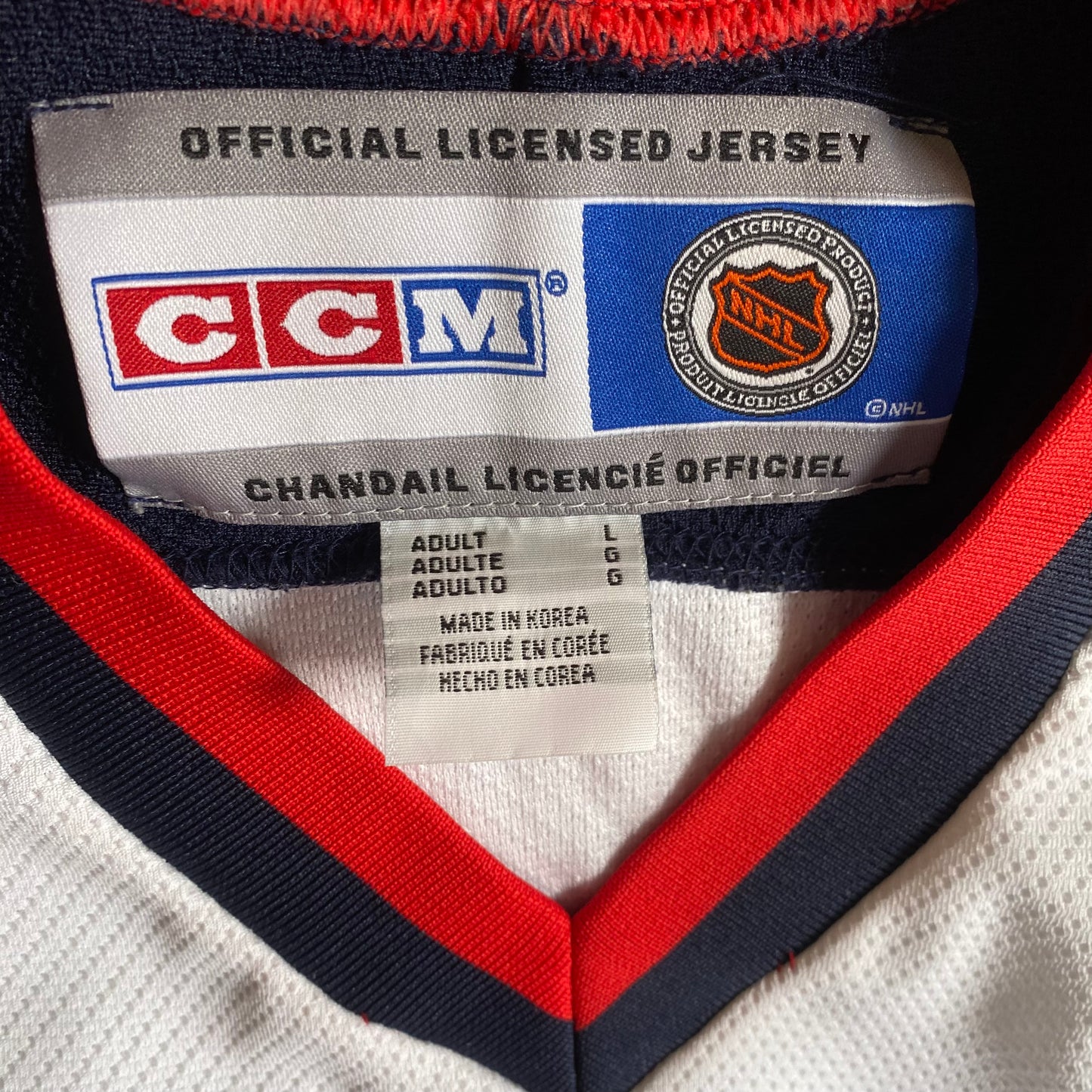 Columbus Blue Jackets Authentic NHL CCM Road White Jersey