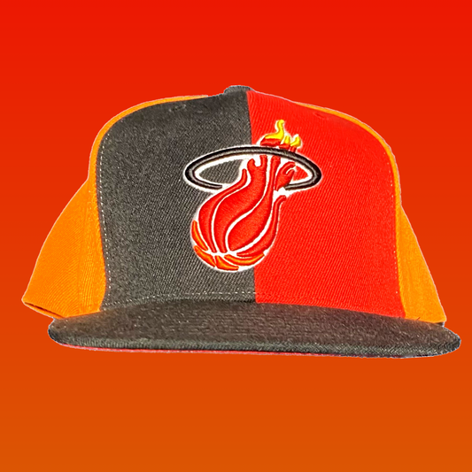 Miami Heat Authentic NBA Mitchell & Ness “Pinwheel” Snapback