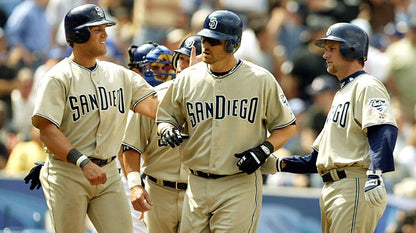 San Diego Padres 2000’s Majestic Authentic Alternate Road “Sand” Jersey