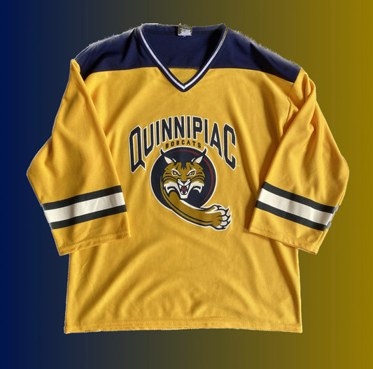 Quinnipiac University Bobcats Authentic Replica Yellow Alternate Hockey Jersey