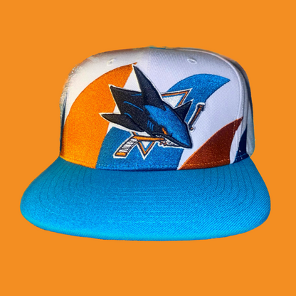 San Jose Sharks Mitchell & Ness “Double Sharktooth” Snapback