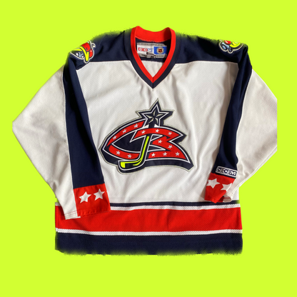 Columbus Blue Jackets Authentic NHL CCM Road White Jersey