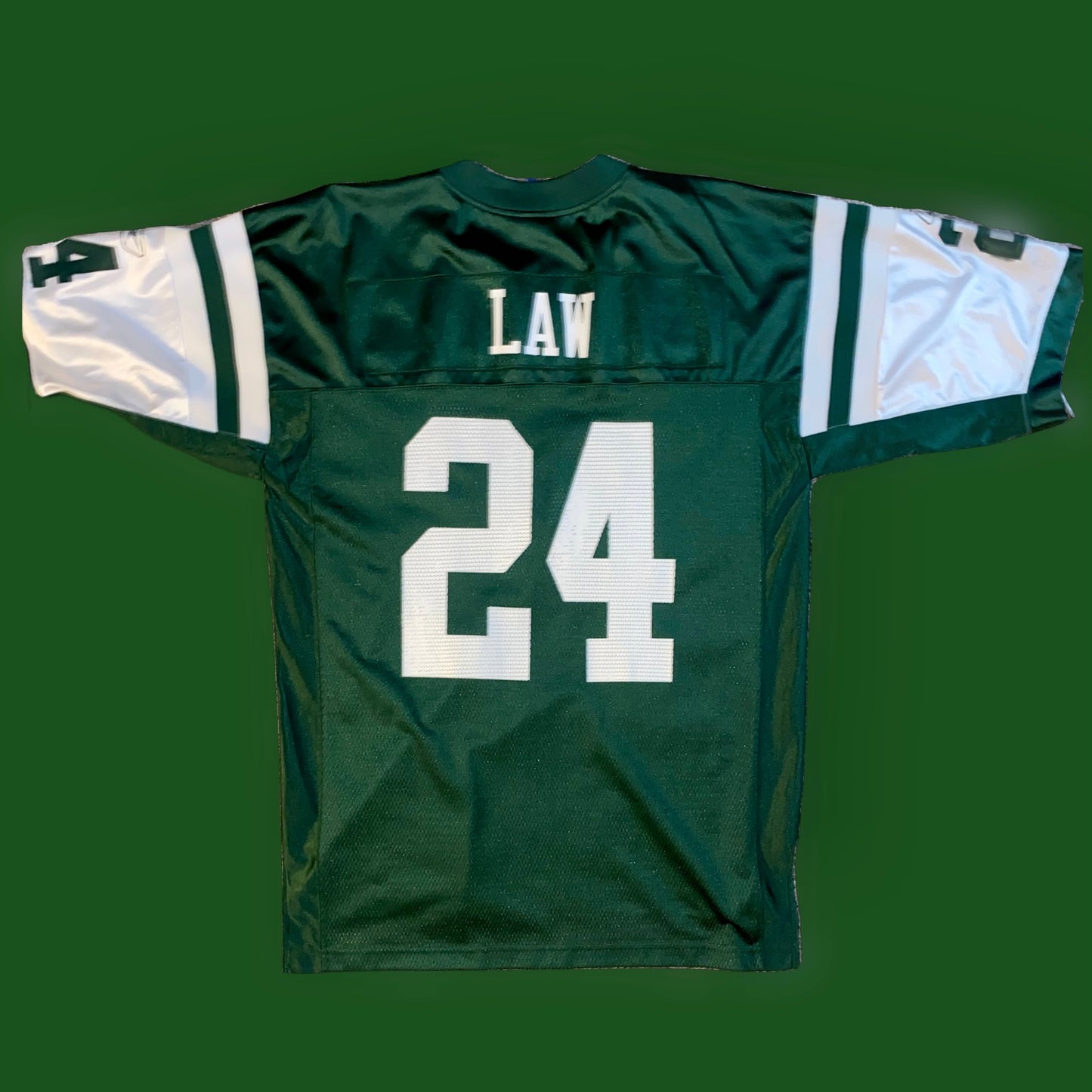 New York Jets Ty Law (#24) Authentic Reebok Home Jersey