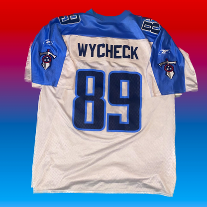 Tennessee Titans Frank Wycheck (#89) Authentic Reebok Replica Road NFL Jersey