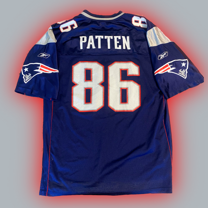 New England Patriots David Patten (#86) Authentic Reebok™️ Replica Home Navy Jersey