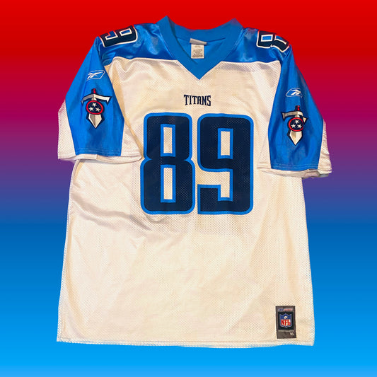 Tennessee Titans Frank Wycheck (#89) Authentic Reebok Replica Road NFL Jersey