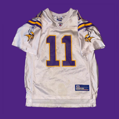 Minnesota Vikings Duante Culpepper (#11) Authentic Reebok Replica Road White Jersey