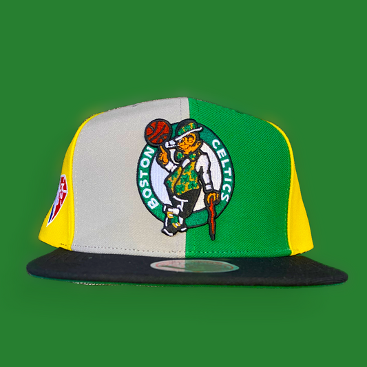 Boston Celtics Authentic NBA Mitchell & Ness “Pinwheel” Snapback NWT