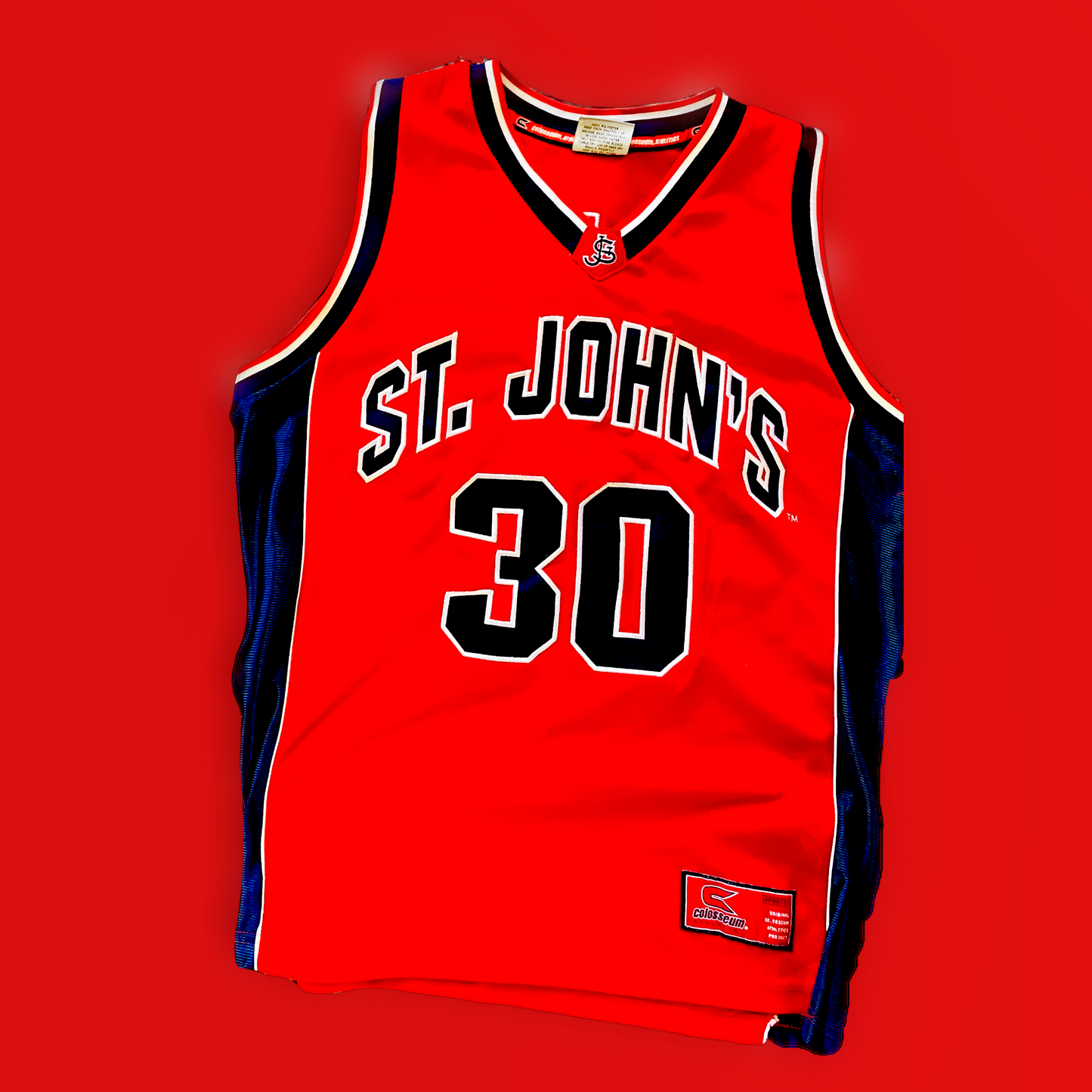 St. John’s University Red Storm Authentic Colosseum NCAA Basketball Jersey (#30)