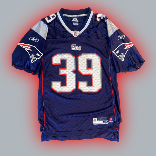 New England Patriots Laurence Maroney (#39) Authentic Reebok™️ Replica Home Navy Jersey